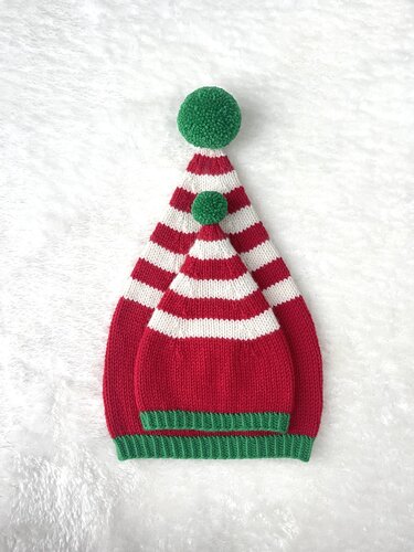 Elf Hat Knitting Pattern x 7 sizes Preemie to XL