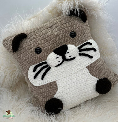 Kuschelkissen Otter - Häkelanleitung