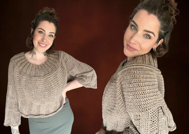 Häkelanleitung Pullover "KAFFEEBÖHNCHEN"