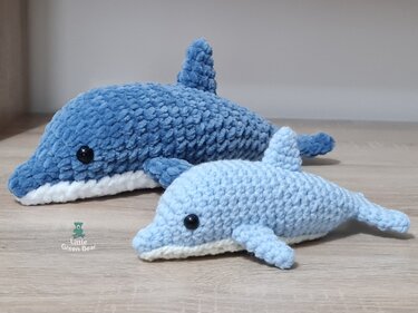 Dylan the Dolphin Crochet Amigurumi Pattern (English)