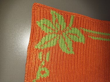 Häkelanleitung Tischläufer " Weintrauben " Tapestry Technik