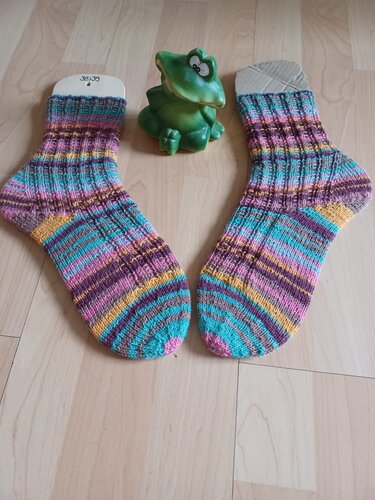 Panda-Socke Nr. 13 - Stricken