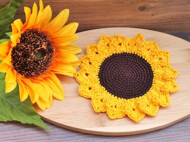 Coaster "SUNFLOWER" - crochetpattern