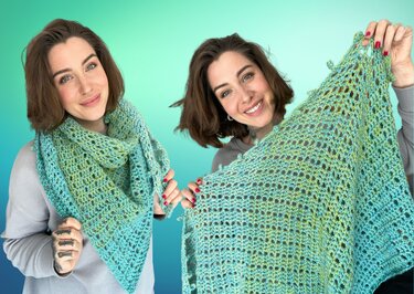 Häkelanleitung Tuch "FROSCHKÖNIG"