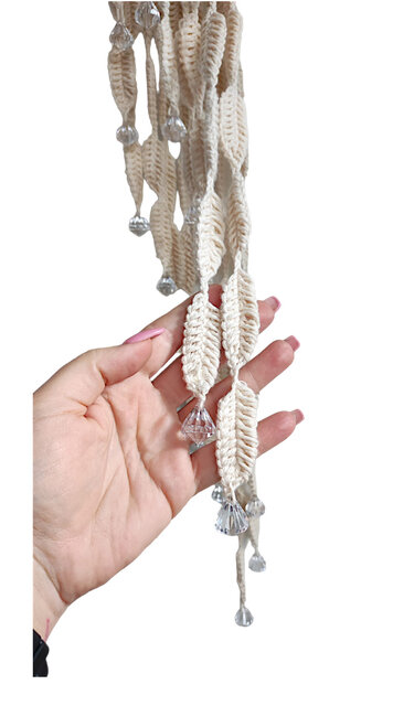 Häkelanleitung Boho-Laterne mit Kristallen