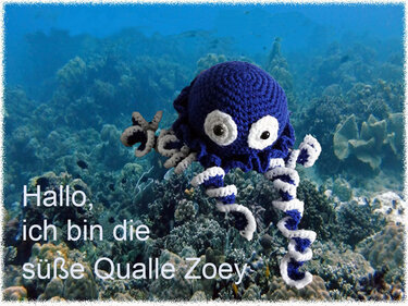 Crochet Pattern for the Cute Jellyfish Zoey!