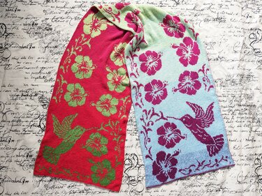 Double knitting pattern "Tropical Dream" - stole / wrap