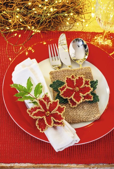 Weihnachtsstern h&auml;keln - Häkeln