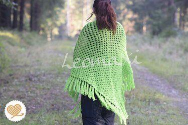 + AVA + Stola im Granny Square Muster häkeln, perfekt für Anfänger