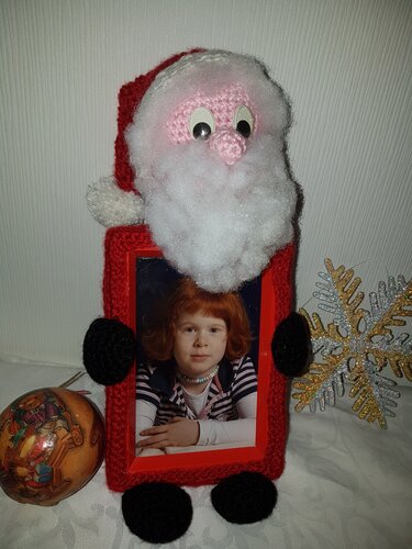 Häkelanleitung Weihnachtsrahmen (10x15 Bilderrahmen) - Bild 2