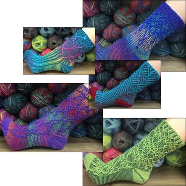 Pattern Collection *Socks in Art* - Knitting