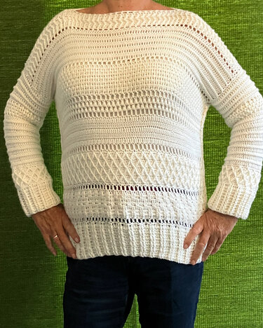 Winterpullover „ Schneegestöber „  - Häkelanleitung - Bild 4