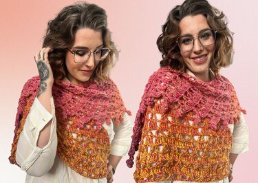 Häkelanleitung Tuch "FEUERKORDEL"