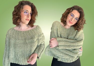 Häkelanleitung Pulli "GREENIE"