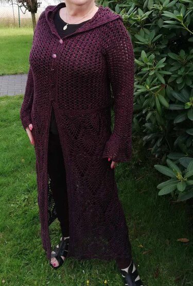 Häkelanleitung Elfenmantel, Häkeljacke, gehäkelte Strickjacke - Bild 6
