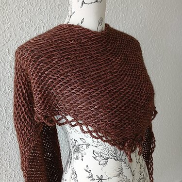 Schultertuch "Sanftmut" in 4 Farb- u. Garnvarianten - Häkeln