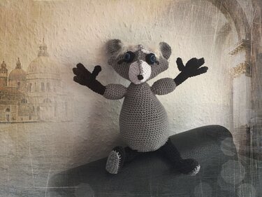 Häkelanleitung für Winnie Waschbär - Amigurumi