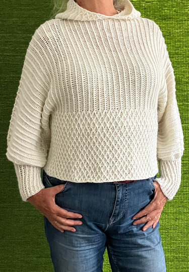 Kurzpulli für kalte Tage mit oder ohne Kapuze- Häkelanleitung - Bild 2