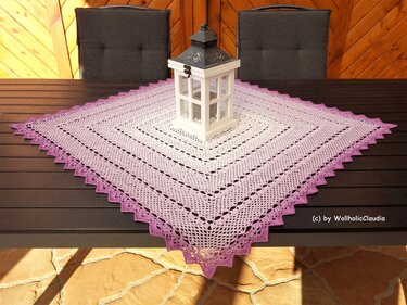Häkelanleitung Mitteldecke "Sonnenlicht"