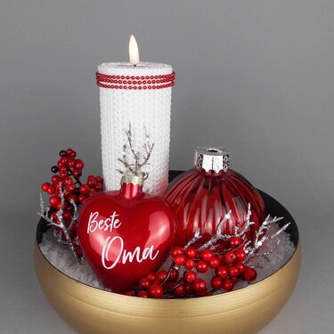 Tea light holder - easy to crochet Christmas decoration