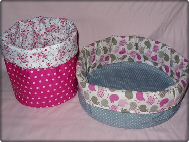 Utensilo Korb Körbchen rund nähen