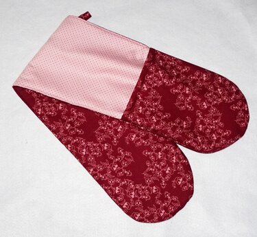 Ofenhandschuh- doppelter Topflappen - nähen OHNE Schrägband