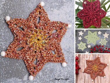 Häkelanleitung Sterne in 3 verschiedenen Größen