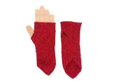 Patchwork Handstulpen/Armstulpen "in one piece" - Strickanleitung