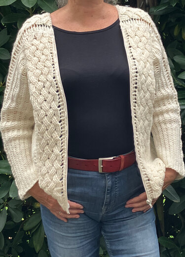 Drunter und drüber - Cardigan oder Pullover  - Häkelanleitung