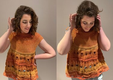 Häkelanleitung Tunika "STERNENSCHAUER"