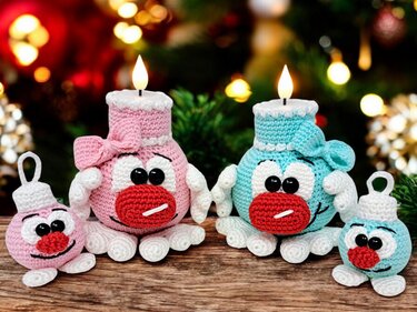 Glowing Christmas ball - Crochet Pattern from Diana´s kleiner Häkelshop