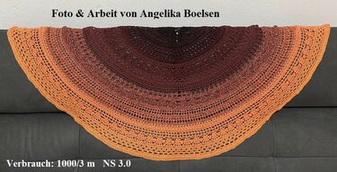 Halbrundes Tuch „Sonnenwende“ - Häkeln