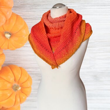 Strickanleitung für ein Halbrundtuch