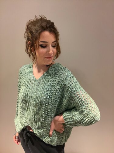 Häkelanleitung Fledermauspulli "BEACHWAVES"