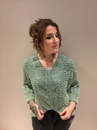 Häkelanleitung Fledermauspulli "BEACHWAVES" - Bild 5