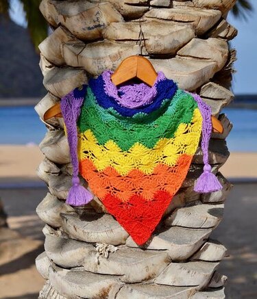 Tuch Sieben Chakras Häkelanleitung Videos