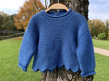 Strickanleitung Kinderpullover Dea Größe 56 – 104