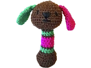 Crochet pattern: Bello -baby rattle