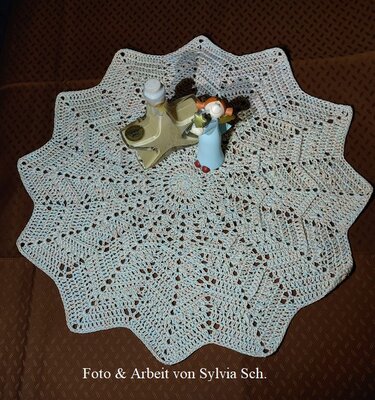 Sternendeckchen  „Abendstern“ - Häkeln