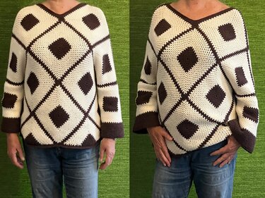 Pulli Quadratisch - Praktisch - Schön - Häkelanleitung