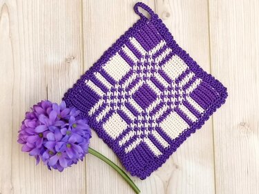 Potholders "ANNA" - mosaic crochetpattern
