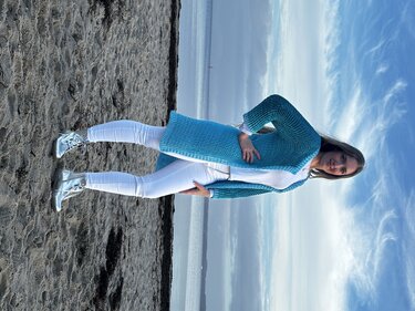 Häkelanleitung 1-Bobbel-Everyday-Häkeljacke "Eismeer" - Bild 2
