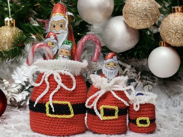 Christmas Bags for Filling - Crochet Pattern | Nicholas | Gift