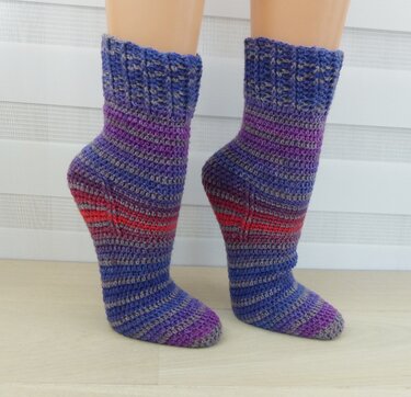 EasySoks20 Crochet pattern for beautiful socks crocheted easy & quickly