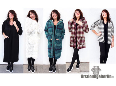 Mimi Mantel Strickmantel Strickjacke Lieblingsmantel Winter Kuscheljacke - Bild 2