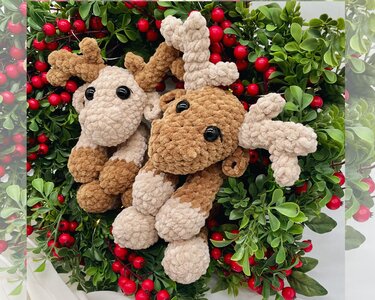 Reindeer Crochet Pattern | 25cm | 10"