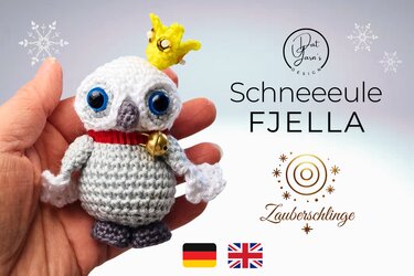 Pattern Snow Owl Fjella - Crochet