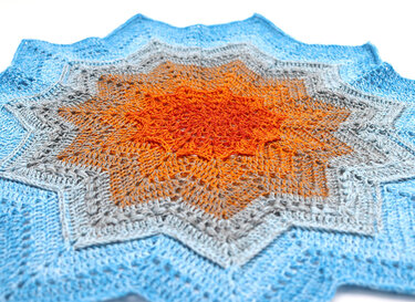 Anleitung Häkeldecke Round Star - Häkeln