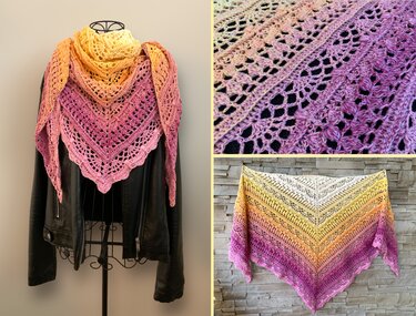 Häkelanleitung Dreieckstuch "Nemea"