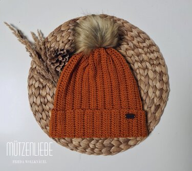 Häkelanleitung Wintermütze Frieda